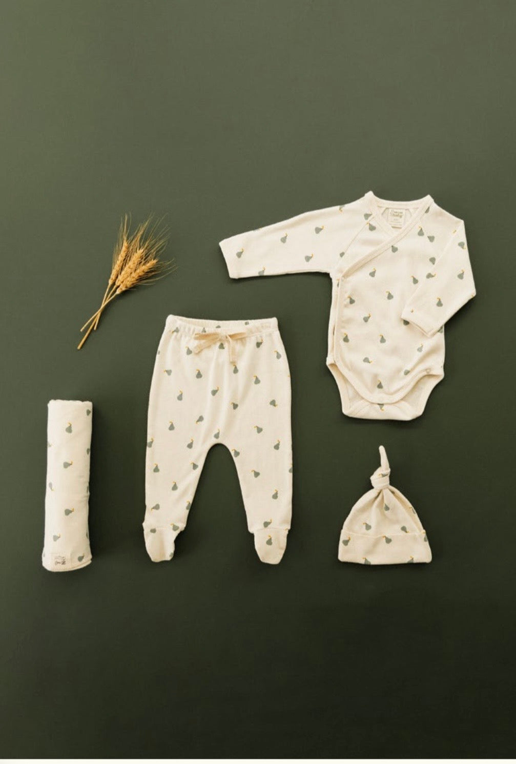 Nature Baby Welcome Home Bundle -  Petite Pear Print