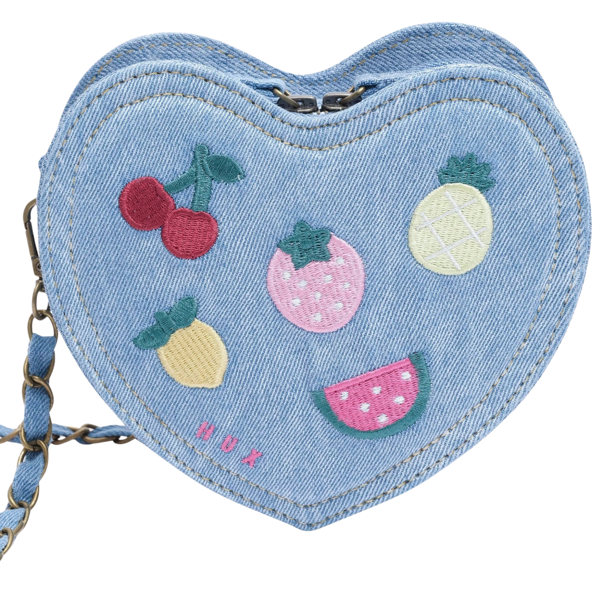 Huxbaby - Heart Fruit Denim Shoulder Bag