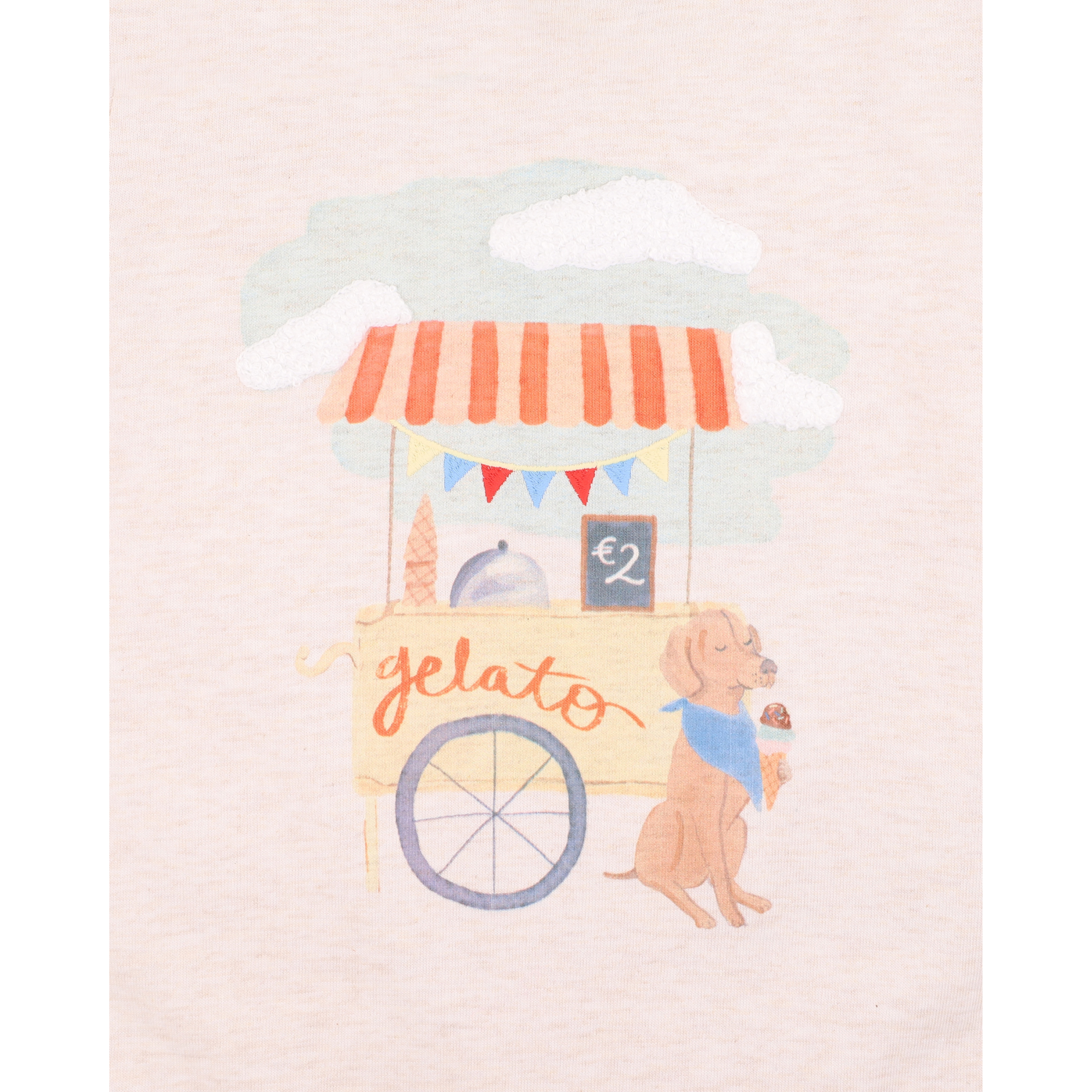 Bébé Alexi Gelato Romper - Oat Marl