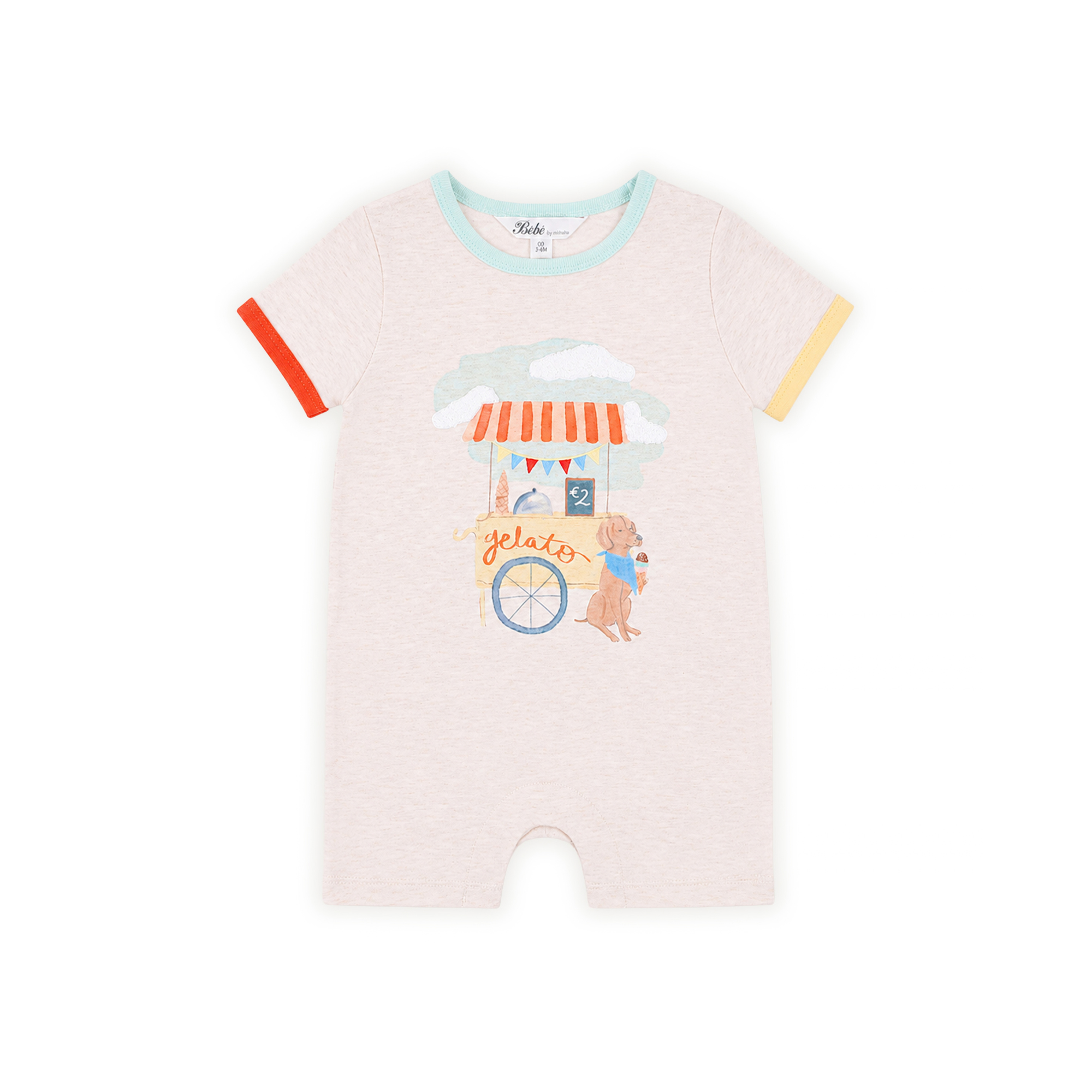 Bébé Alexi Gelato Romper - Oat Marl