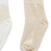 Purebaby 3 Pack Socks - Wheat  Melange  /  Vanilla  Pack