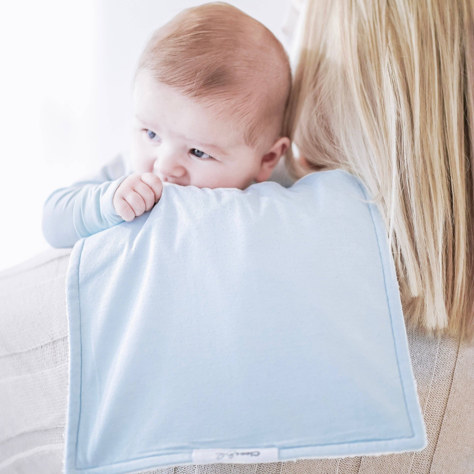 Waterproof Burp Cloths: Pink Peony