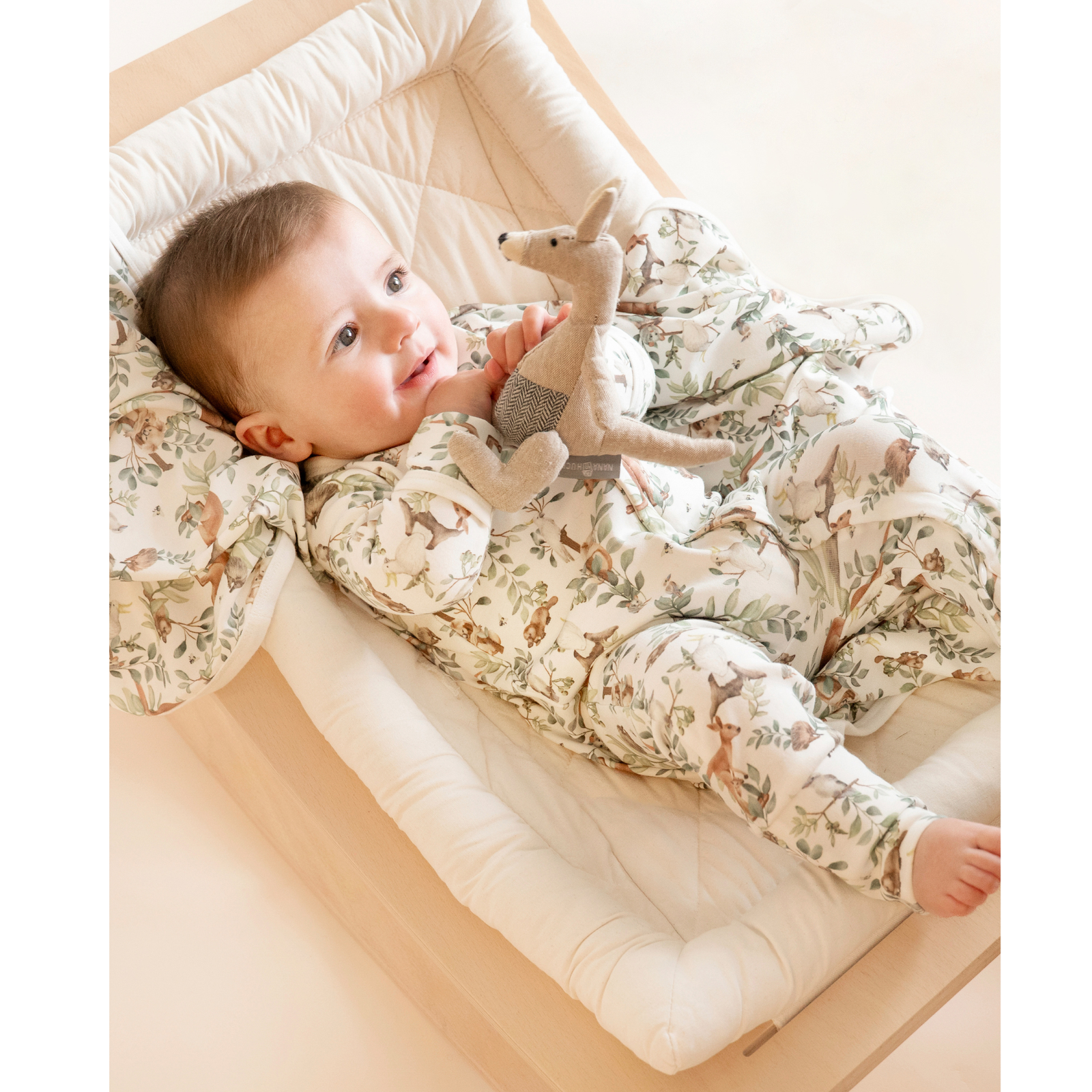 Bebe Charlie  organic ls zipsuit - Charlie print