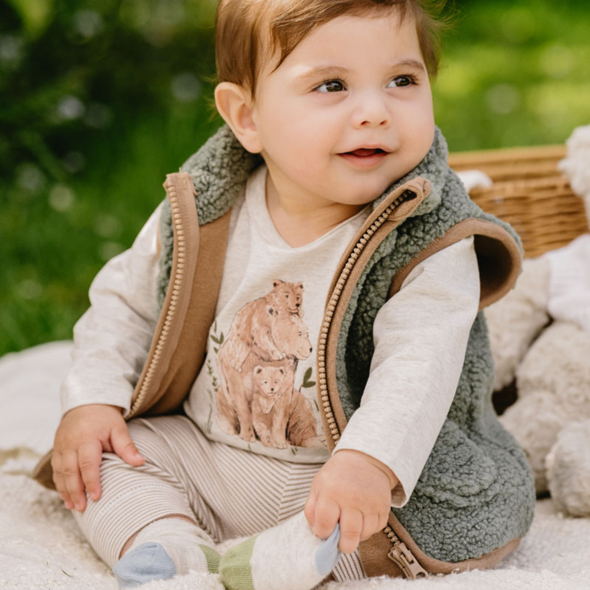 Bebe Mateo Zip Up Vest