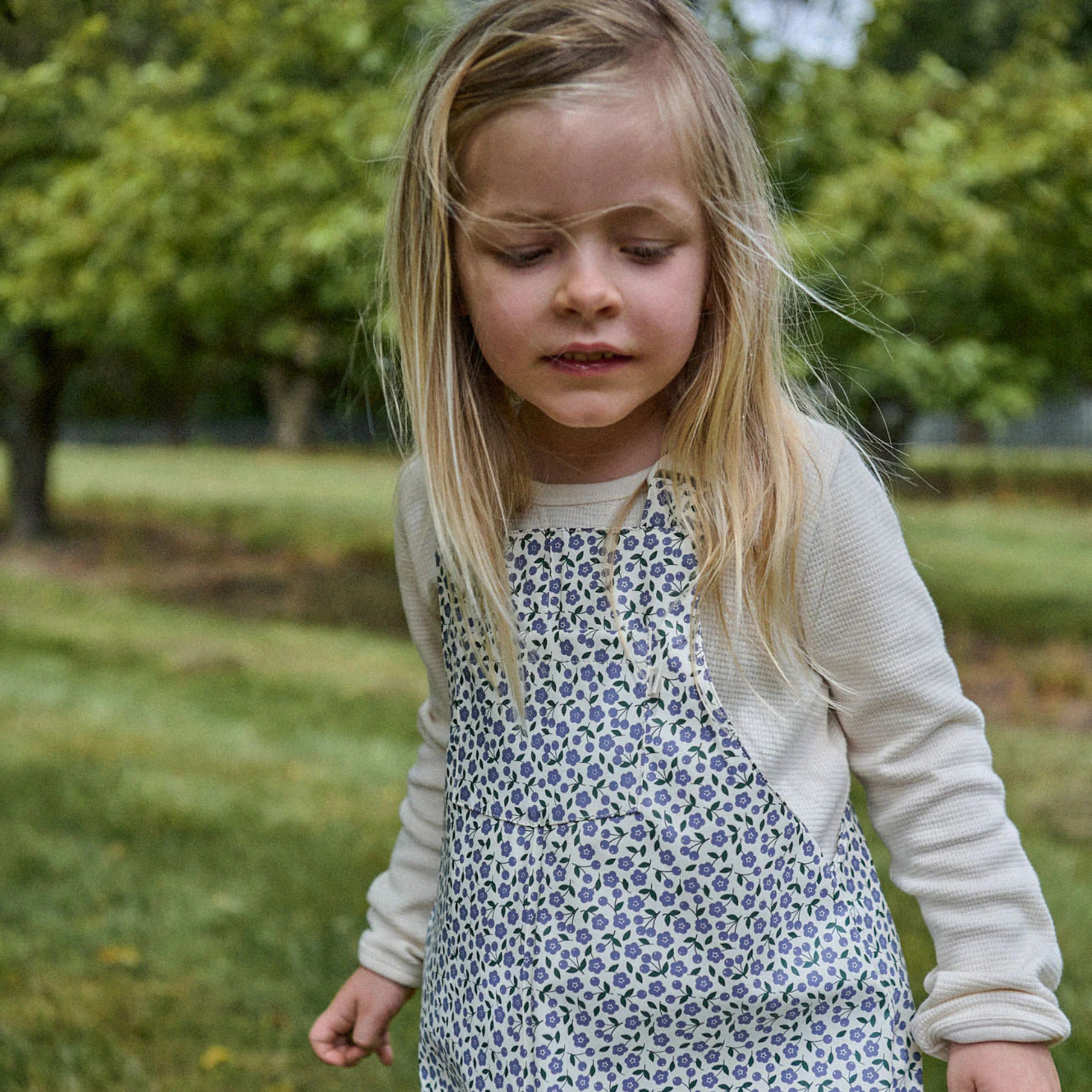 Nature Baby Splash Overalls - Briarwood Heron Print