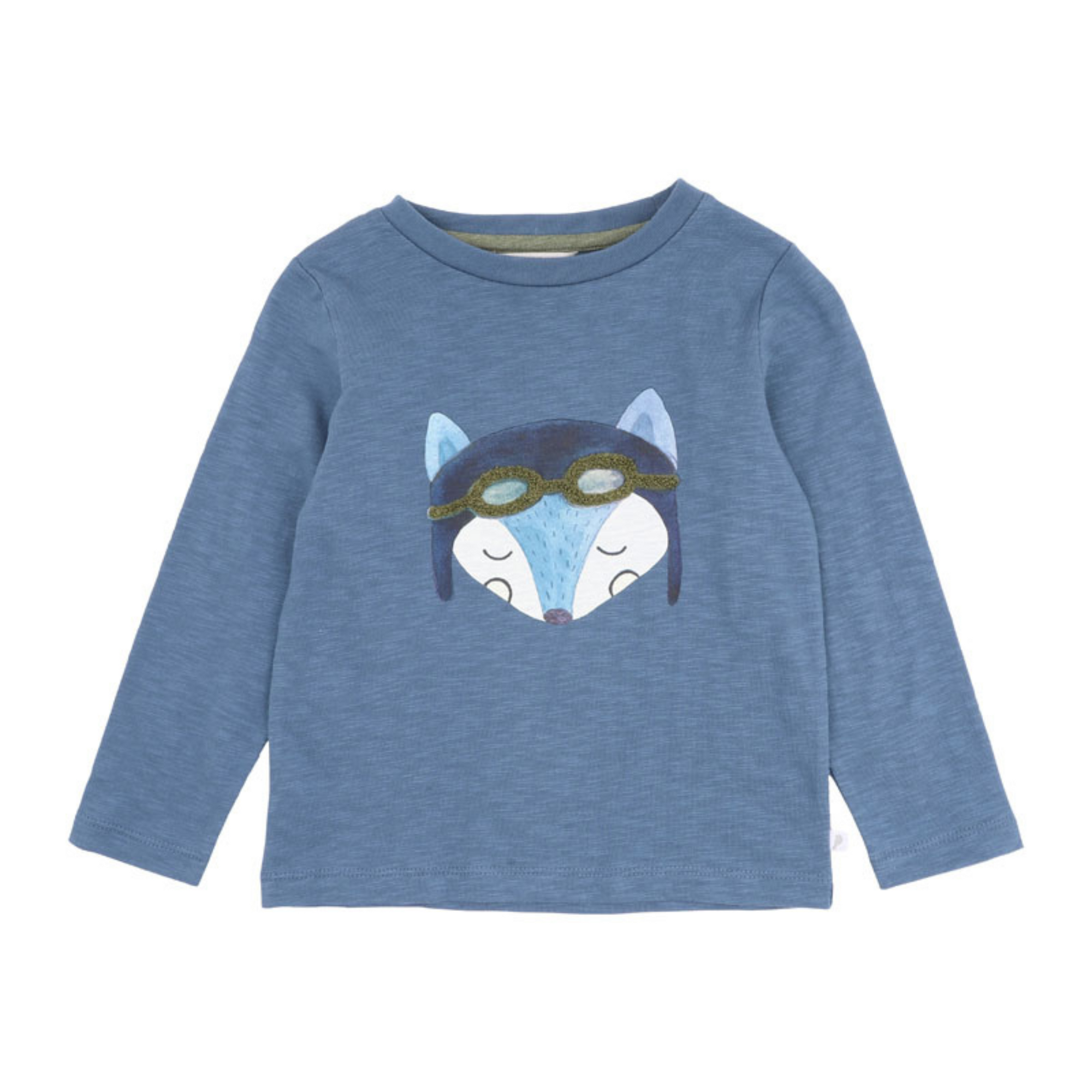 Fox & Finch High Flyer Fox Pilot Tee - Stella Blue