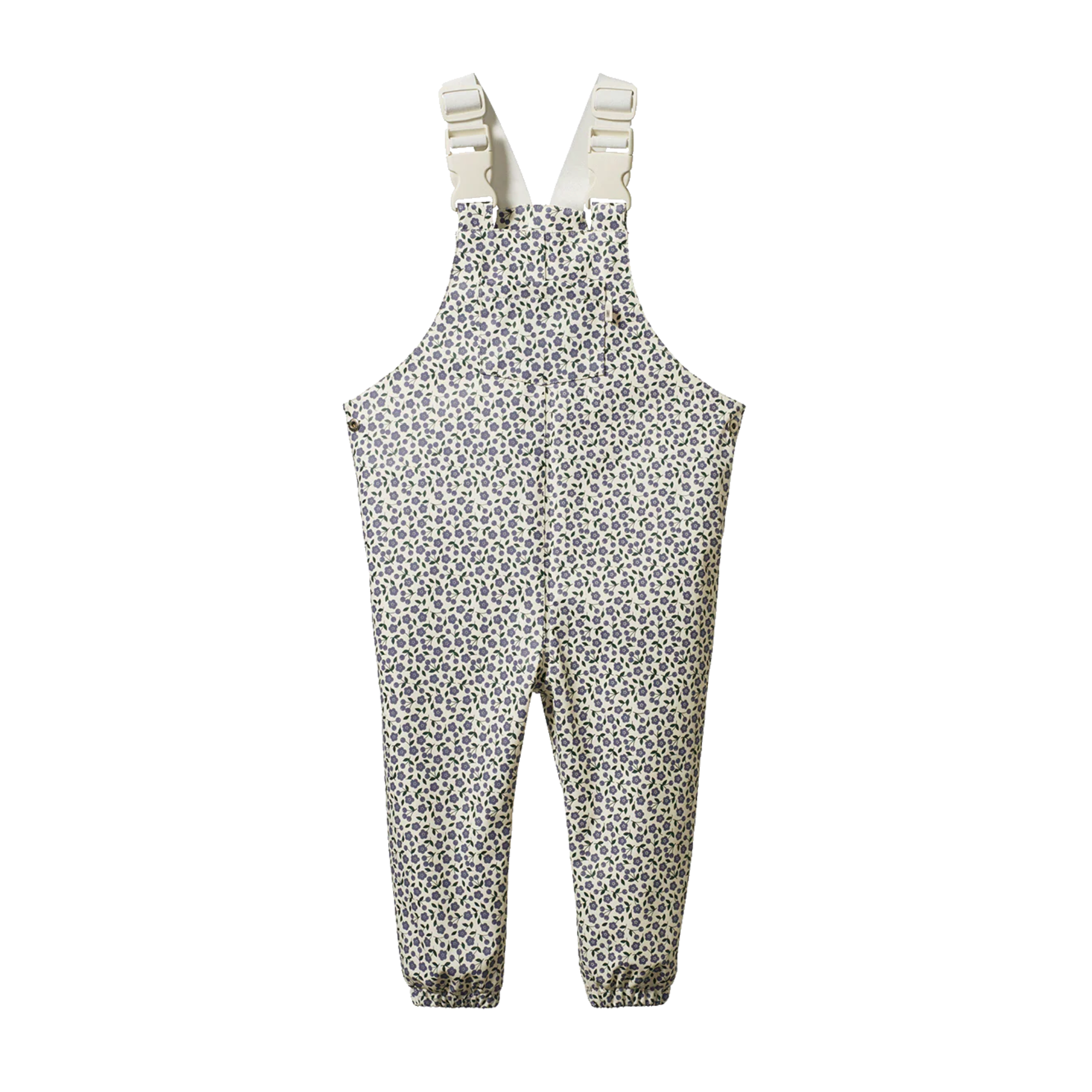 Nature Baby Splash Overalls - Briarwood Heron Print