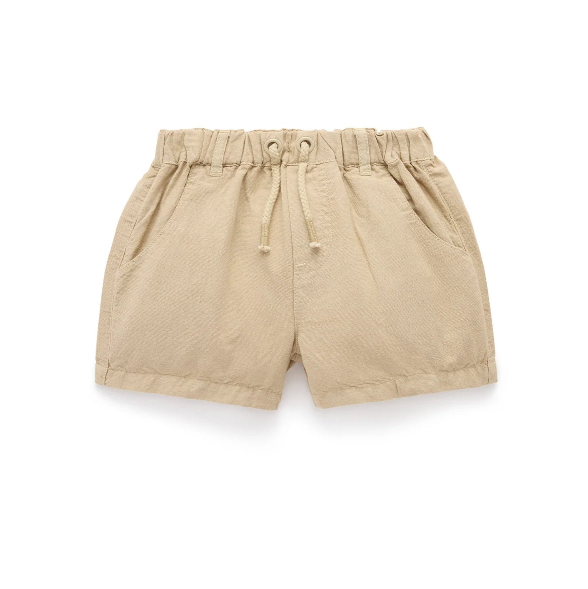 Purebaby Linen Blend Shorts - Burrito