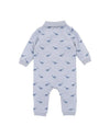 Bebe Issac Embroidered Dino L/S Romper