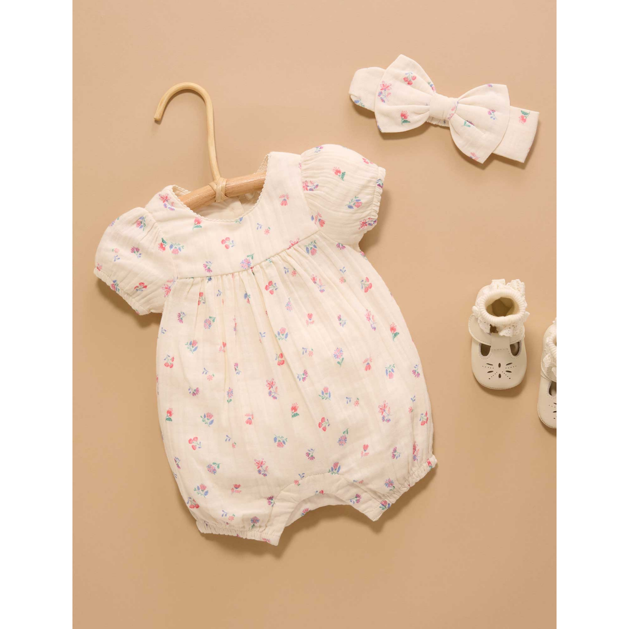 Purebaby Fiesta Romper - Marigold Print