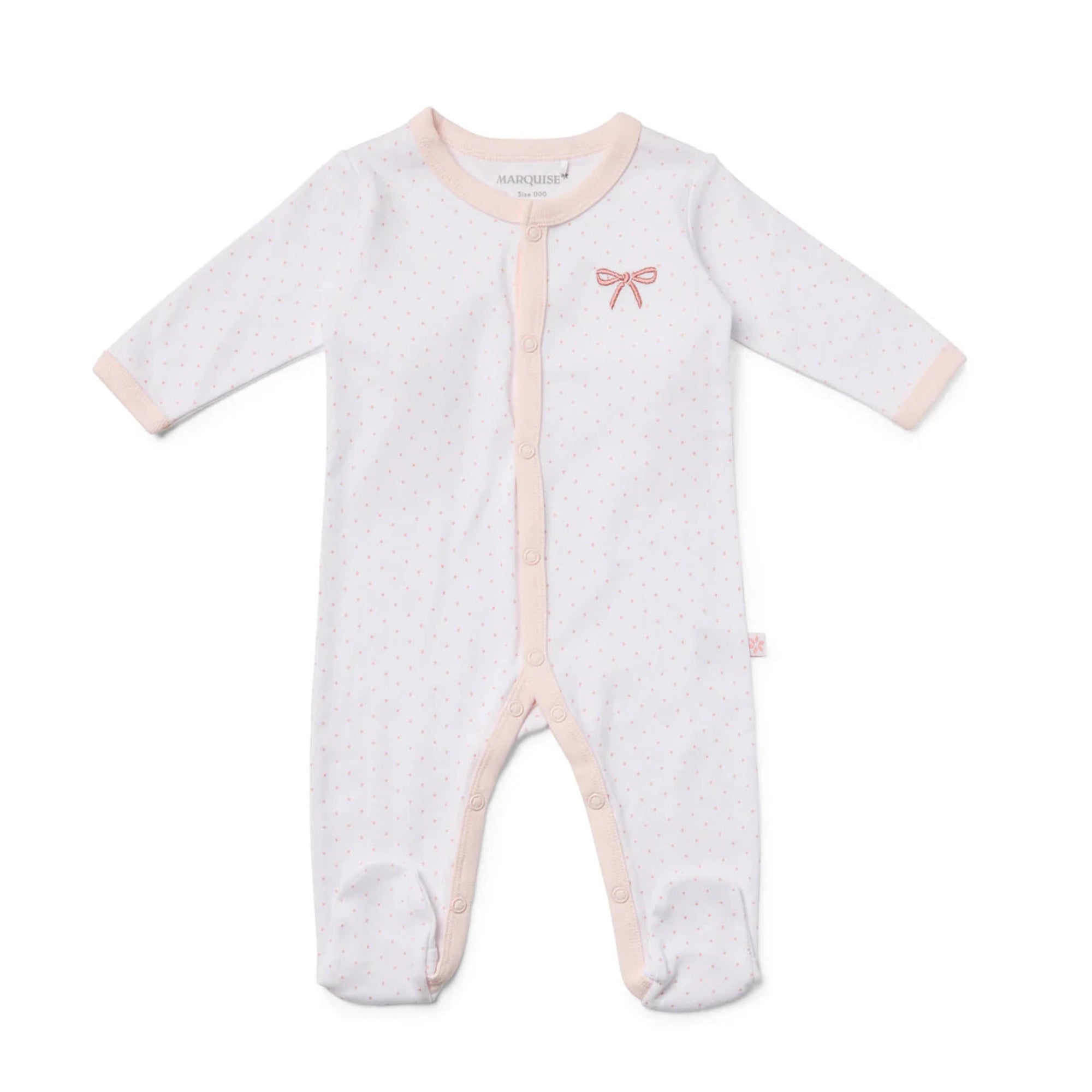 Marquise Bow Studsuit -Pink