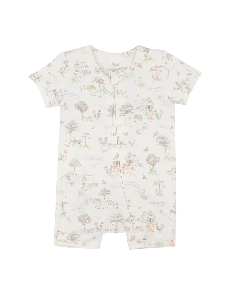 Bebe Beatrice Organic Short Sleeve zipsuit