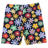 Korango Flower Print Cotton Bike Shorts - Navy