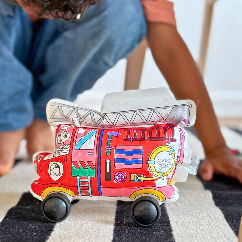 Inflatable Colouring Toy - Emergency Vehicles