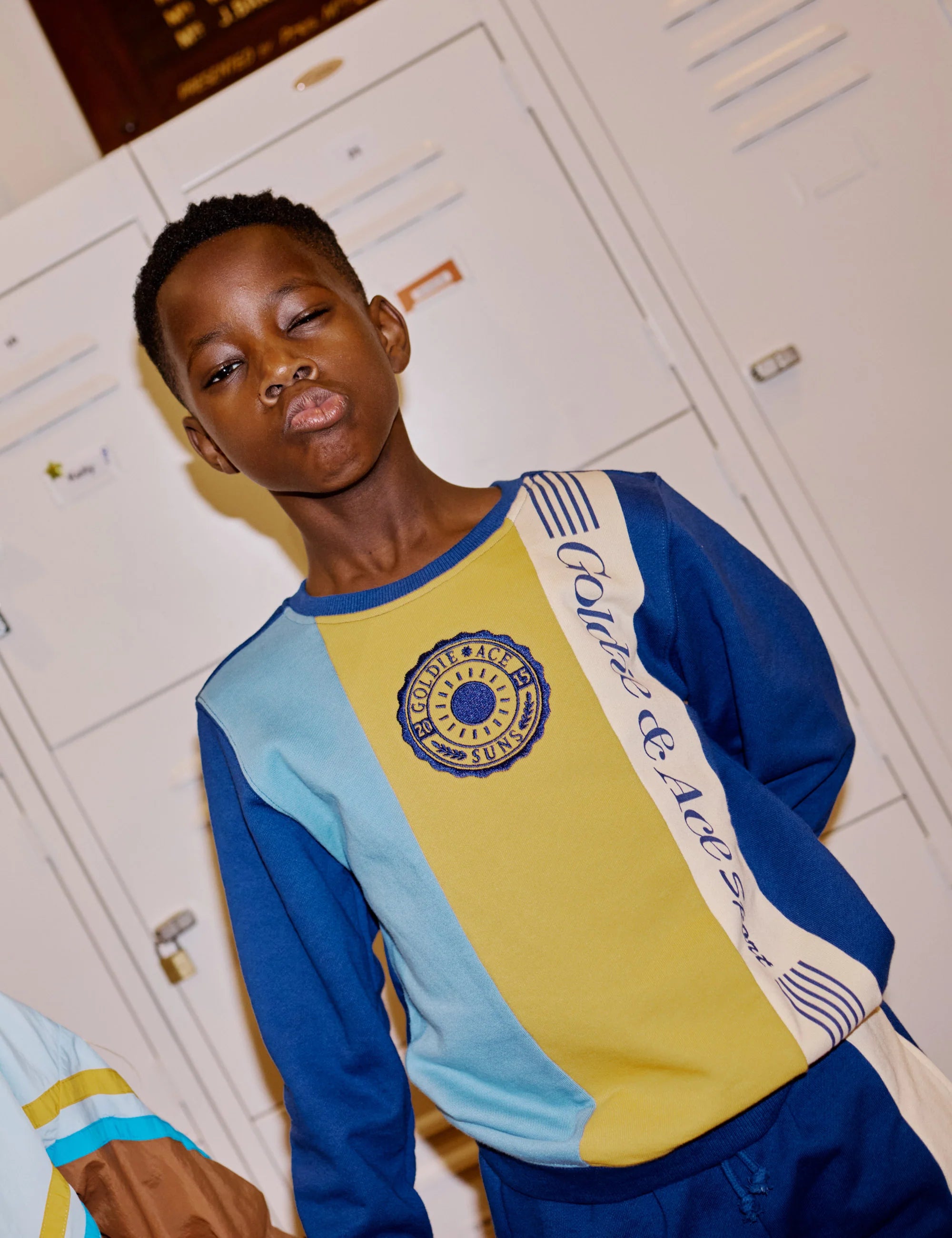 Goldie and Ace Sports Day Terry Sweater Navy