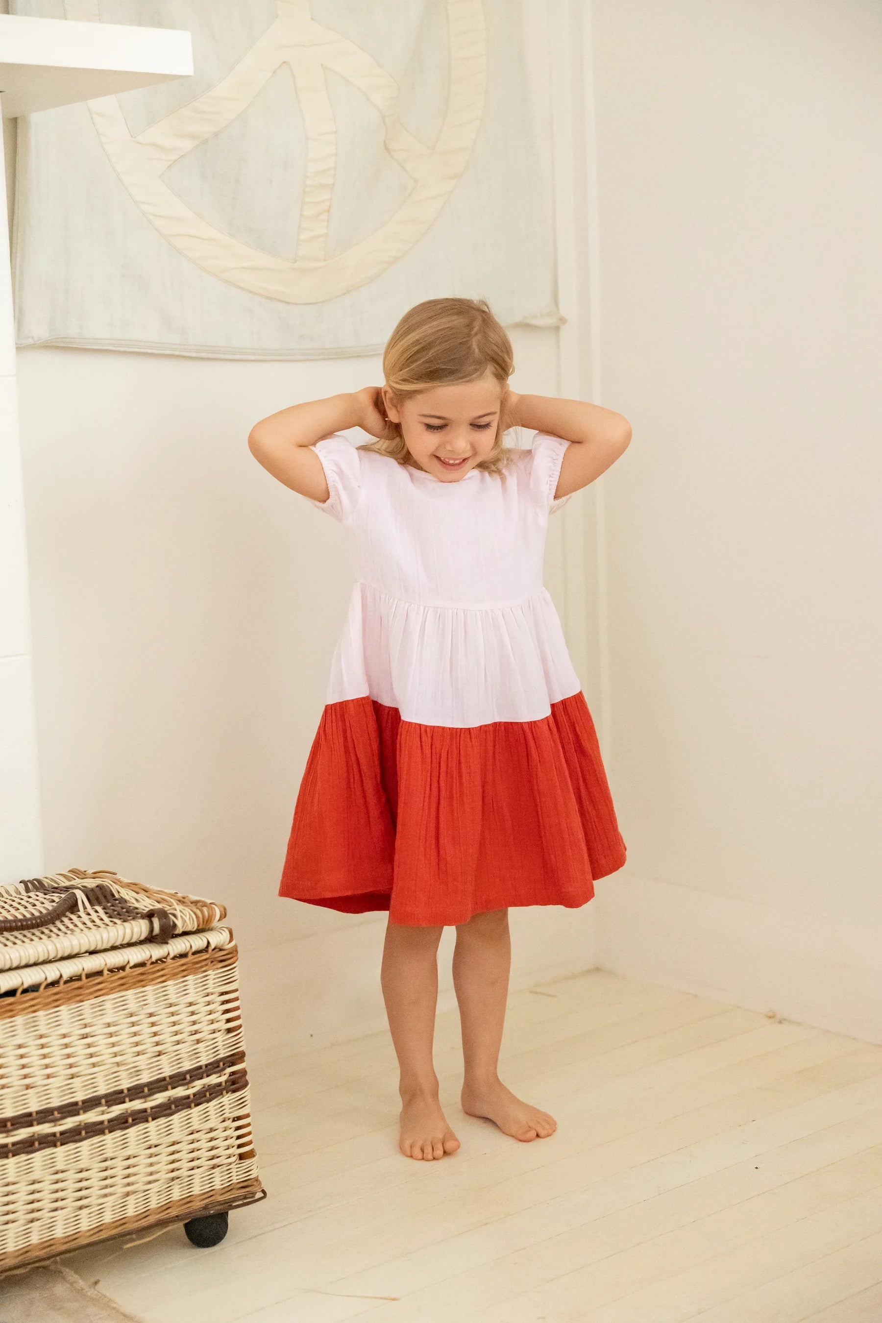 Alex &amp; Ant Clara Dress - Petal Pink/Flame Red