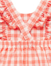 Purebaby Coral Gingham Pinnie