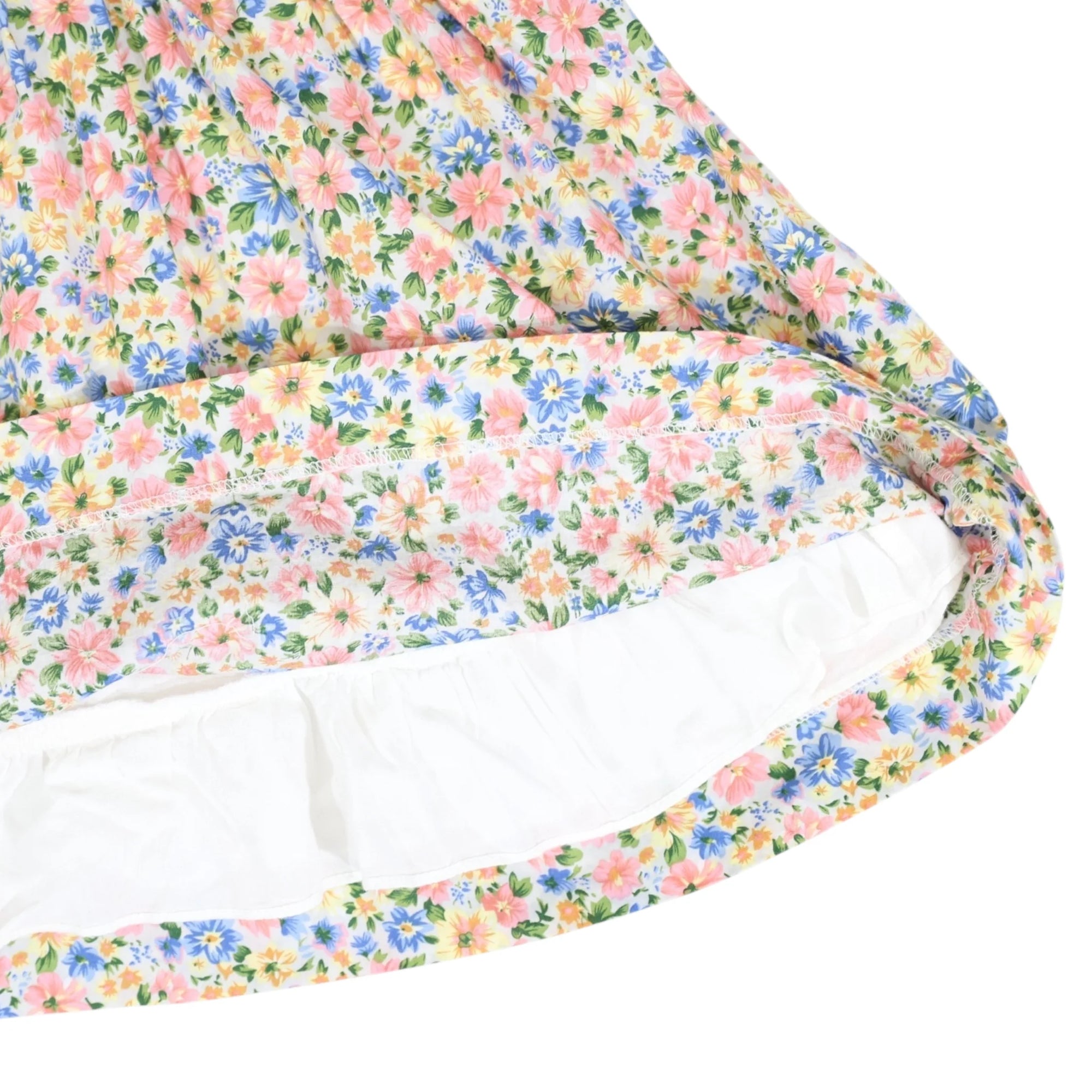 Smocked Floral Dress Yellow Floral