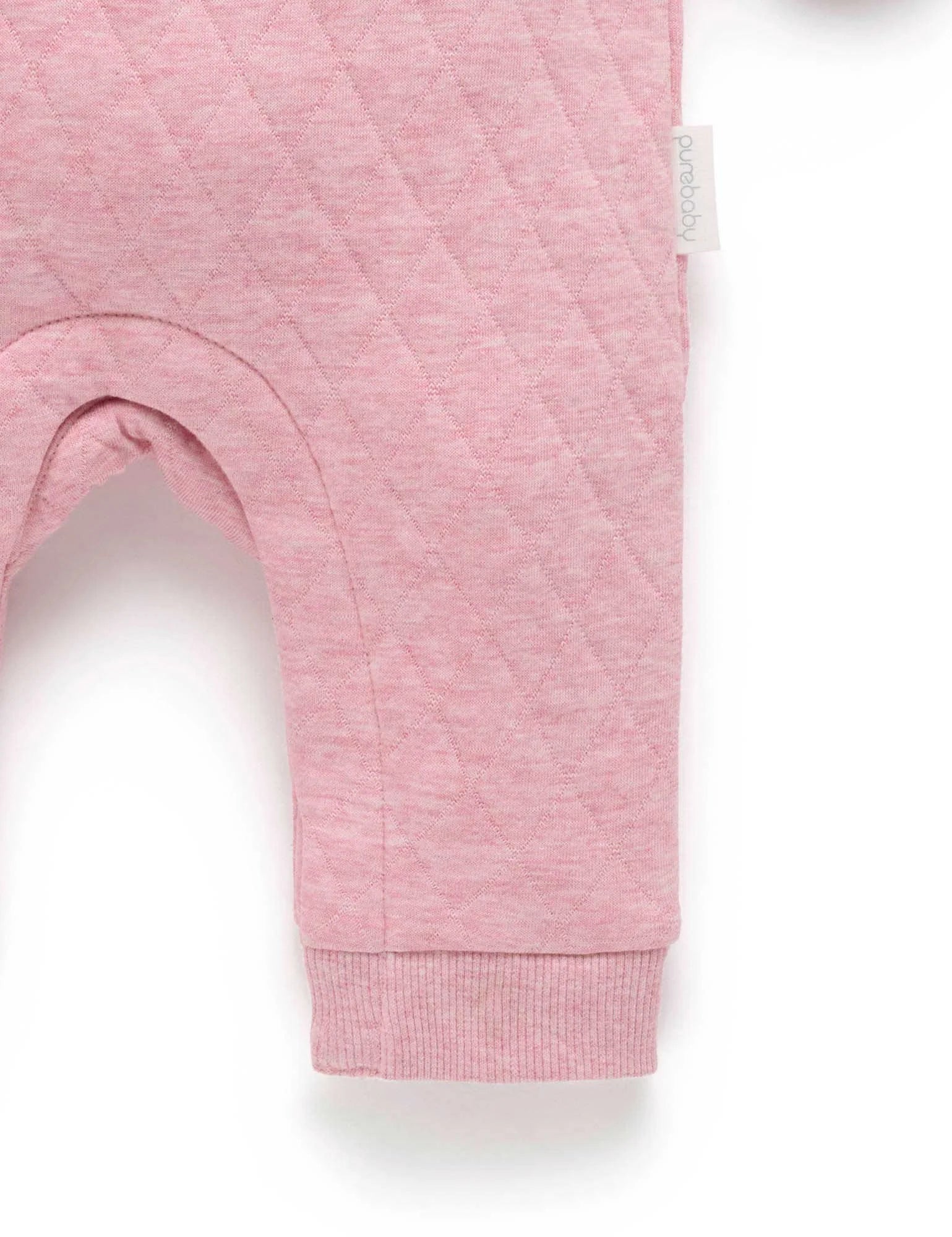 Doggy Quilted Track Growsuit - Petunia Melange