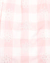 Lara Cutwork Dress - Pink Check