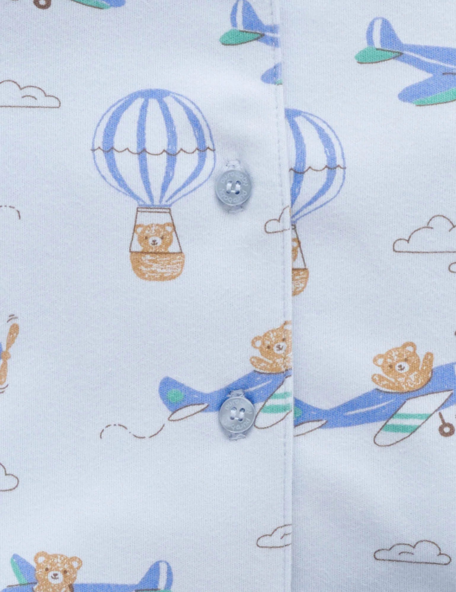 Skies The Limit Button Up PJ Set