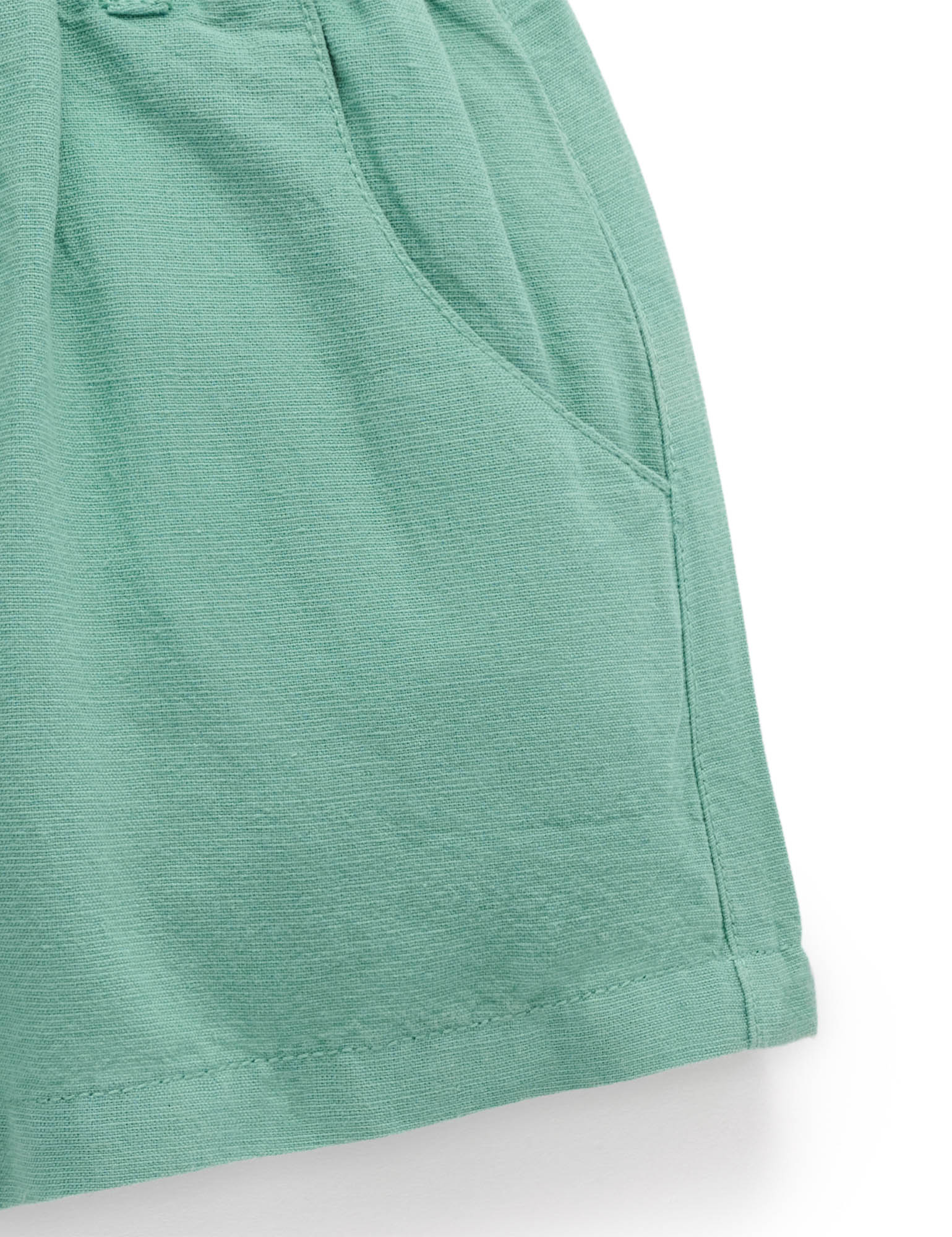 Purebaby Linen Blend Shorts - Iguana