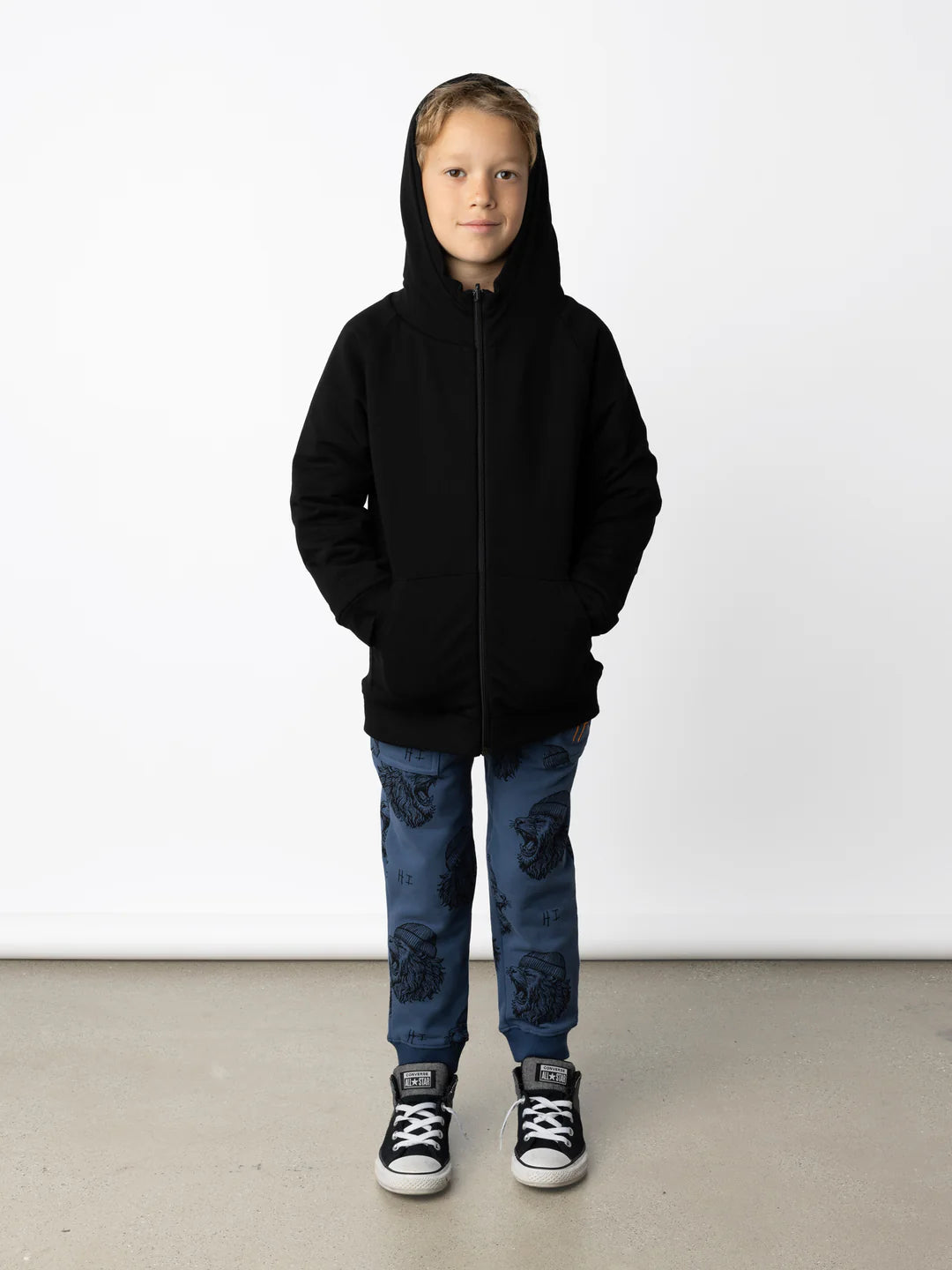 Minti Roar Furry Reversible Zip Up