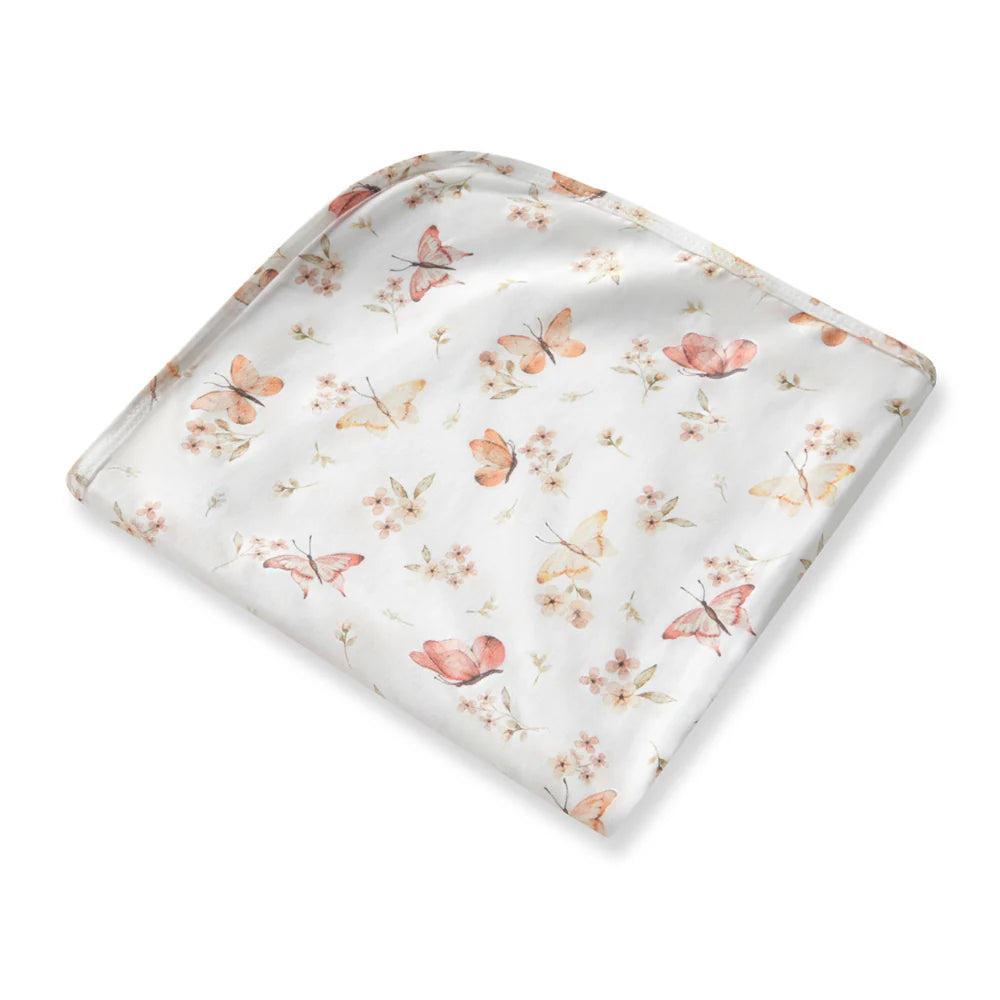 BUTTERFLY -Snuggle Hunny Organic Jersey Wrap &amp; Beanie Set