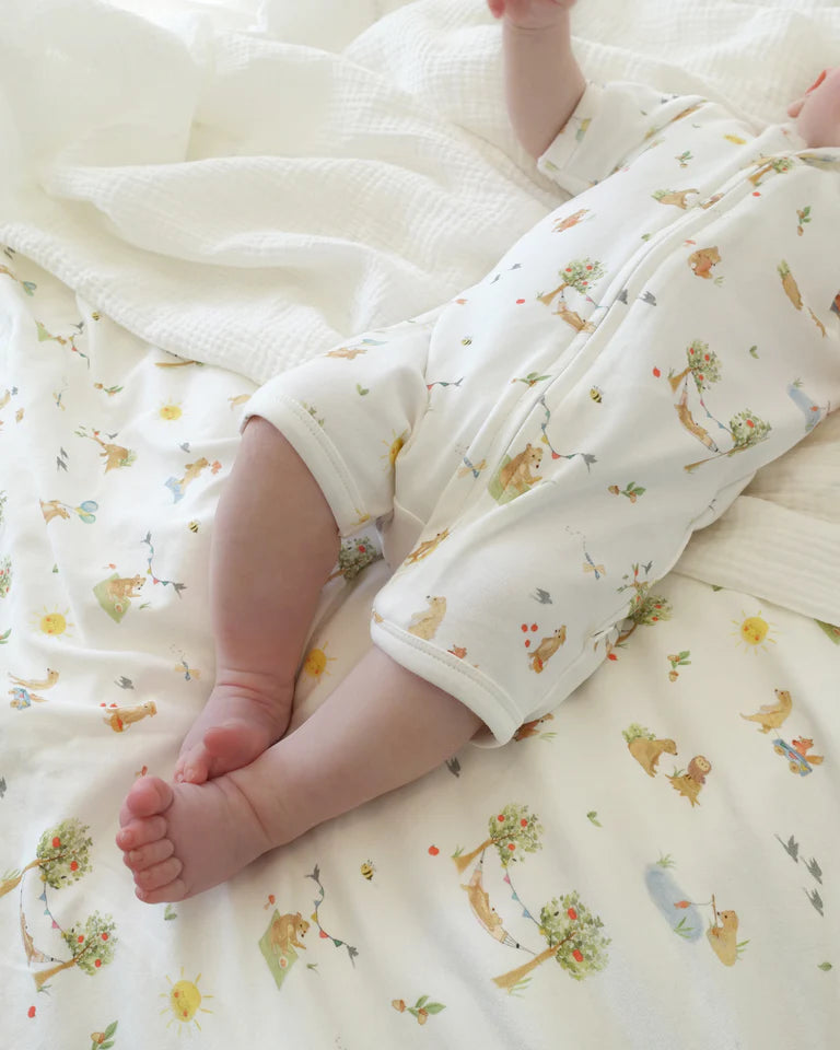 Bebe Bear Organic Short Sleeve Growsuit