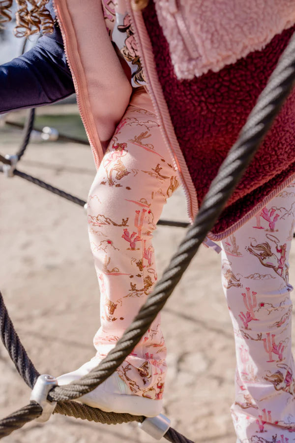 Milky Rowdy Rider Flared Legging - Lotus Pink