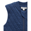 Purebaby Quilted Vest - Blueberry Melange