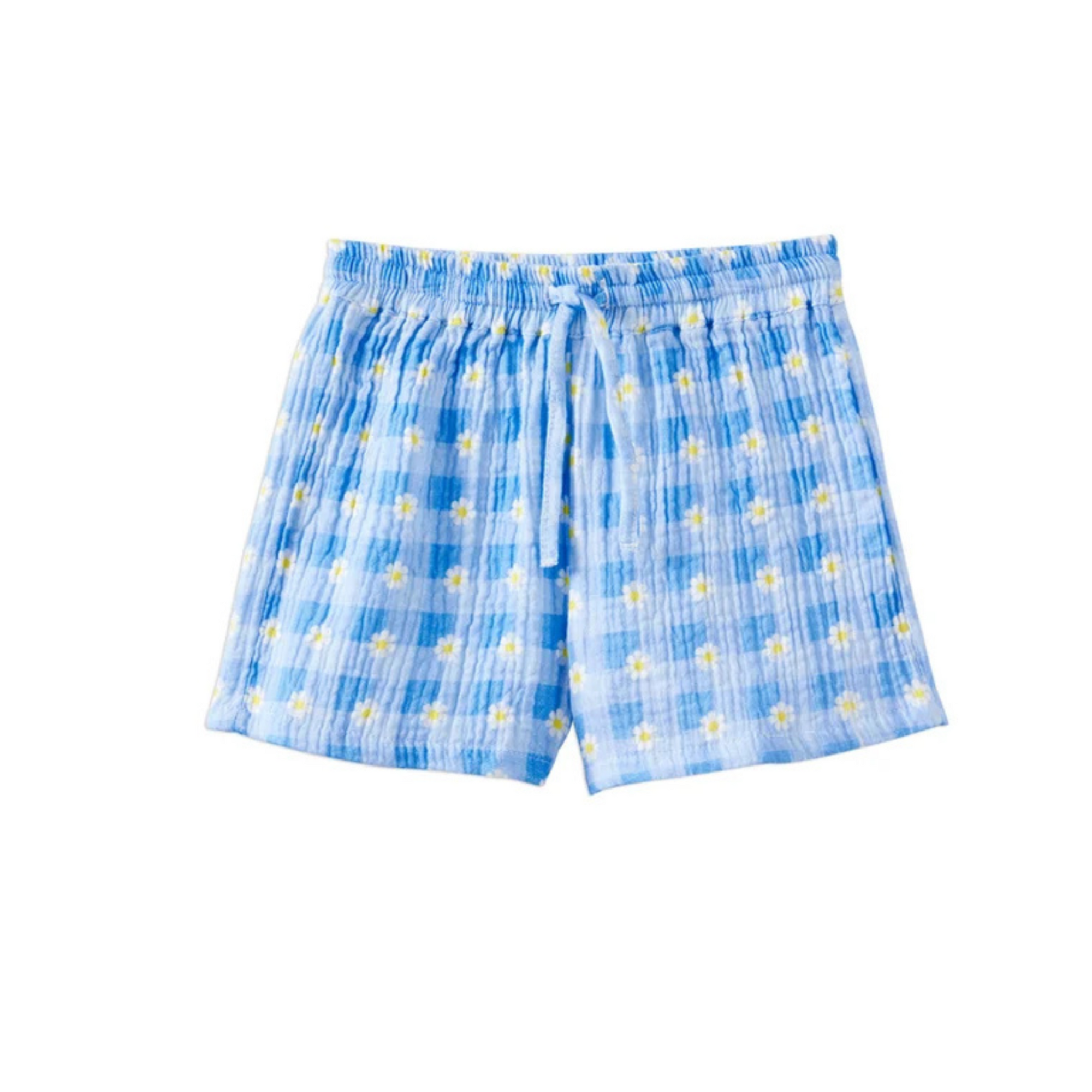 Milky Daisy Check Short