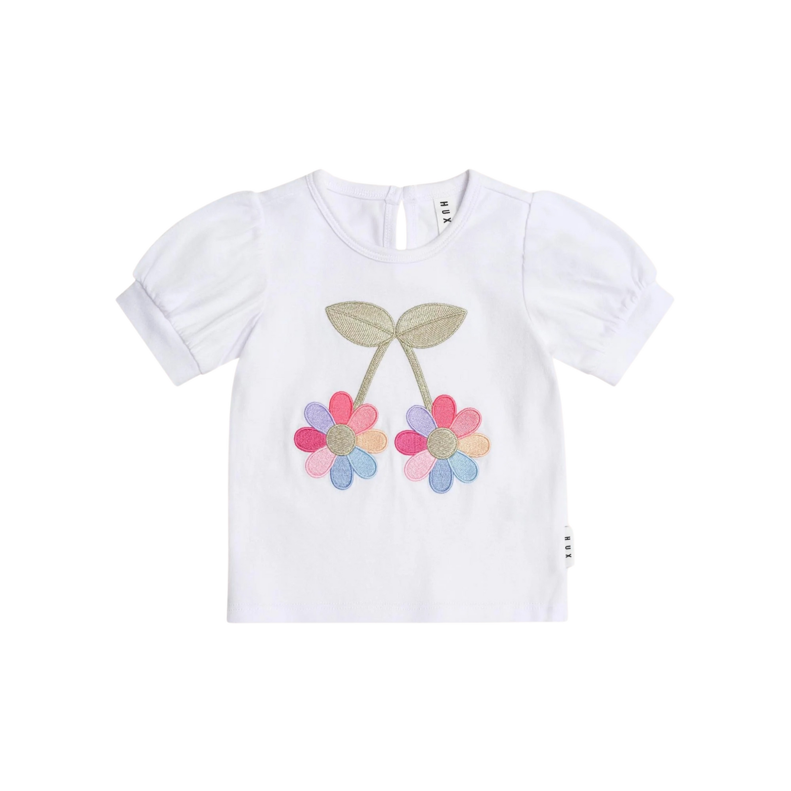 Huxbaby - Flower Power Puff Sleeve Tee
