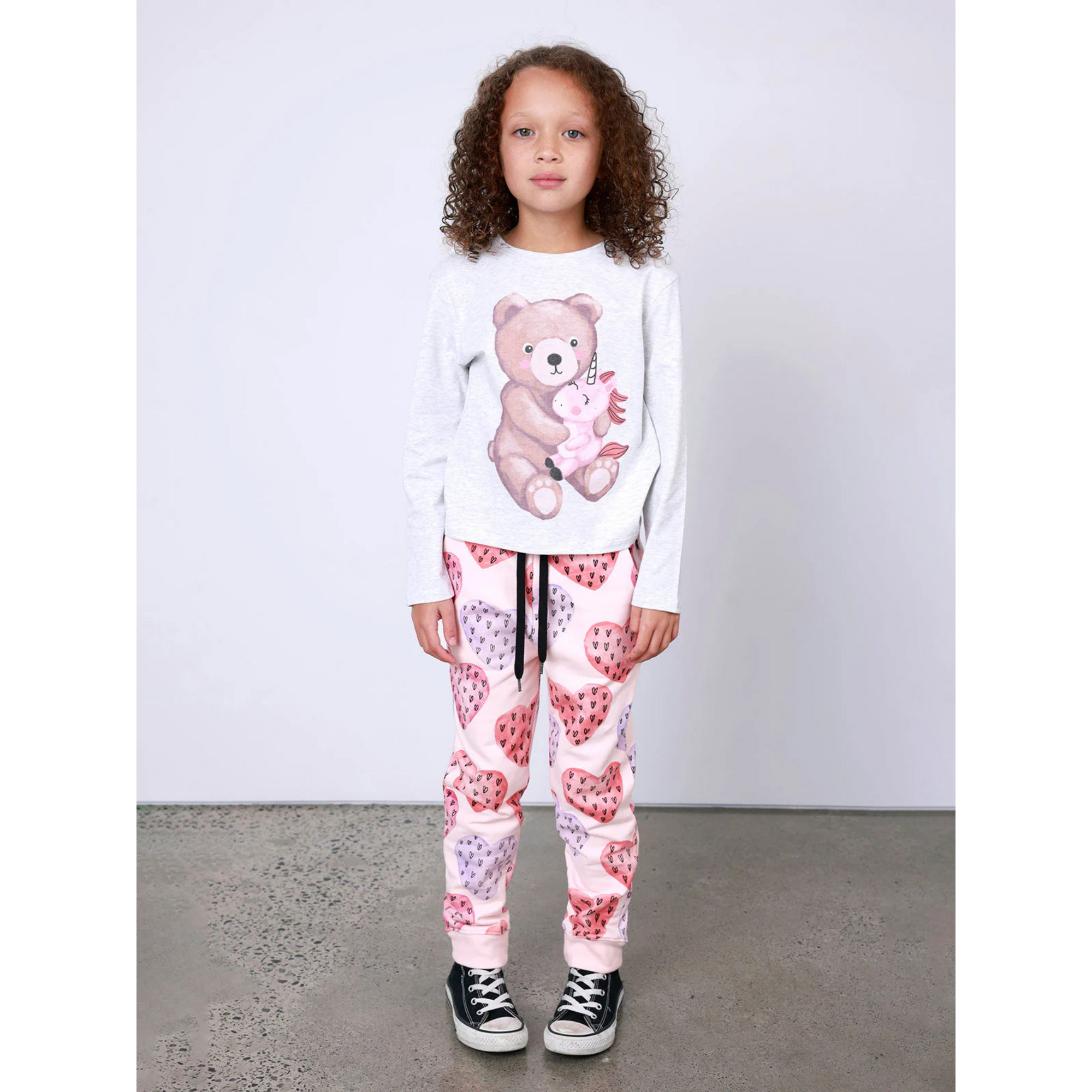 Minti Hearts On Hearts Furry Trackies - Ballet