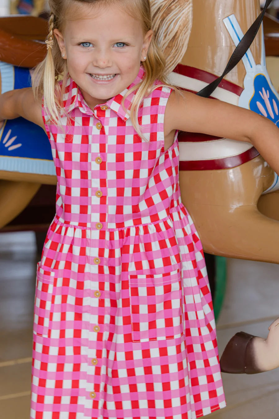 Milky Lollipop Check Dress