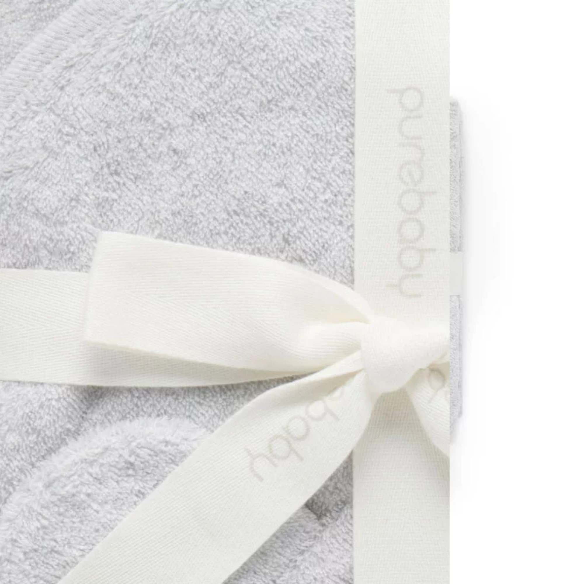 Purebaby Koala Hooded Towel - Grey  Melange