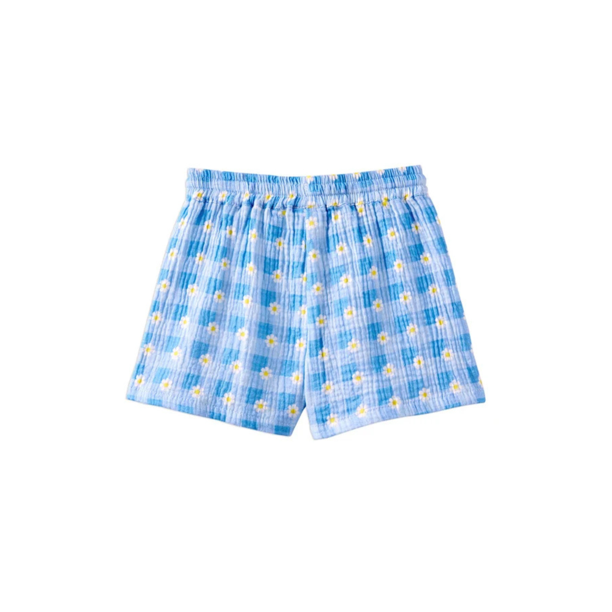 Milky Daisy Check Short