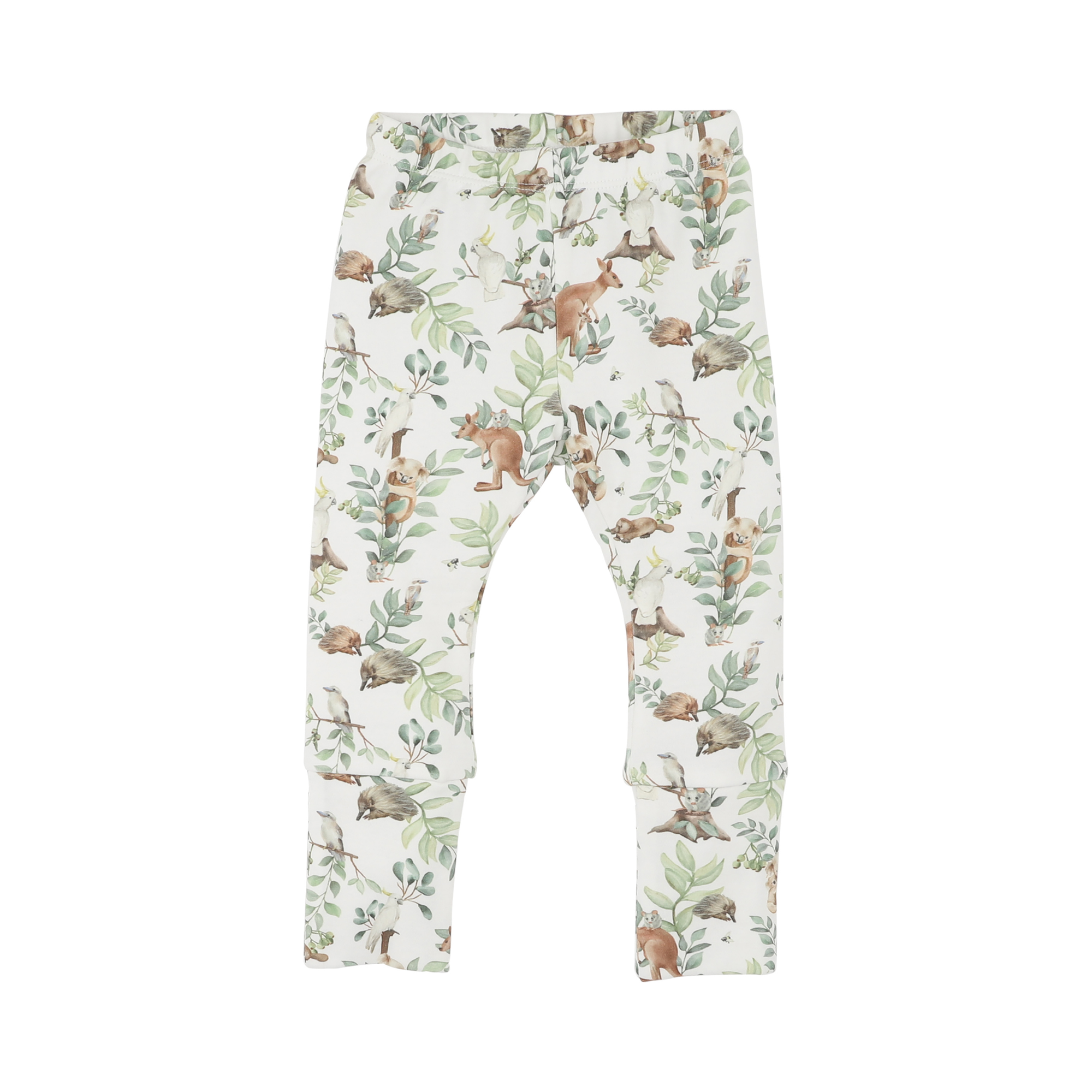 Bebe Charlie organic turn back feet leggings - Charlie print