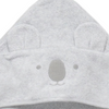 Purebaby Koala Hooded Towel - Grey  Melange