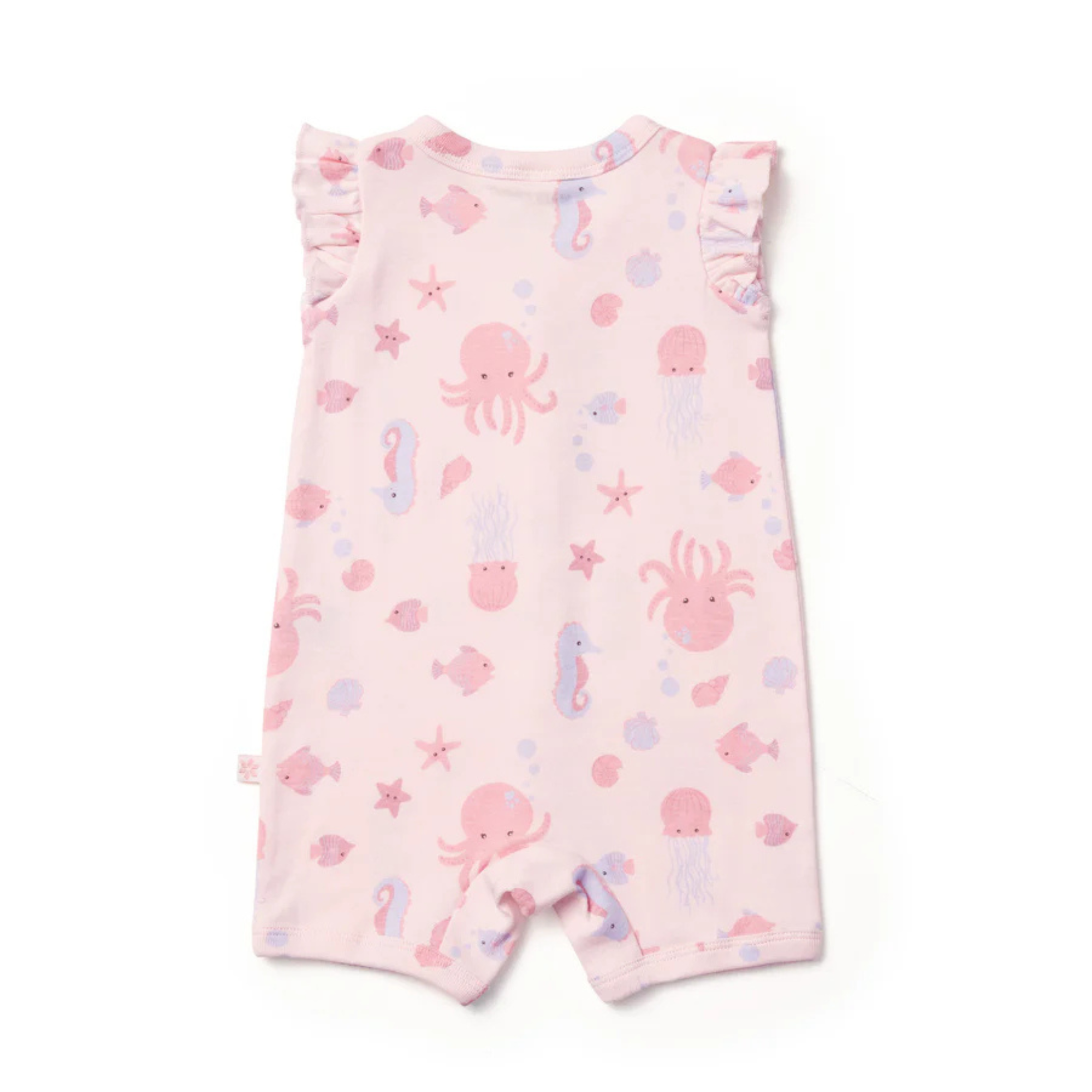 Marquise Seascape Flutter Sleeve Romper