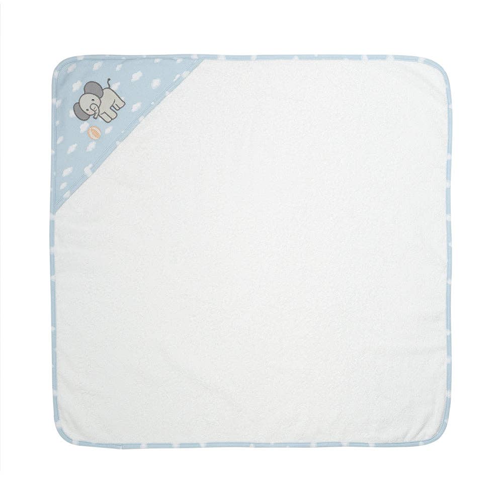 Organic Hooded Towel - Elephant Playtime