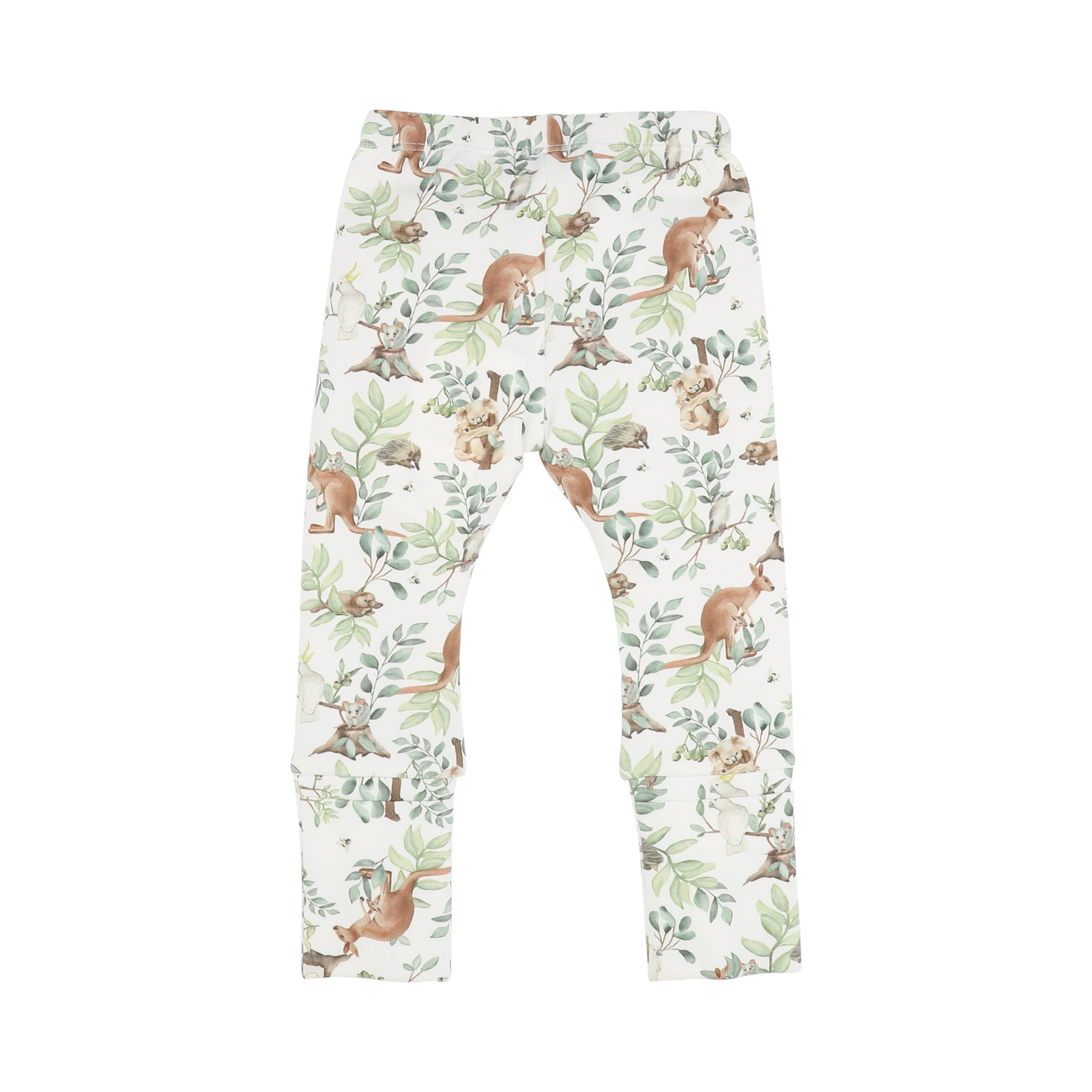 Bebe Charlie organic turn back feet leggings - Charlie print