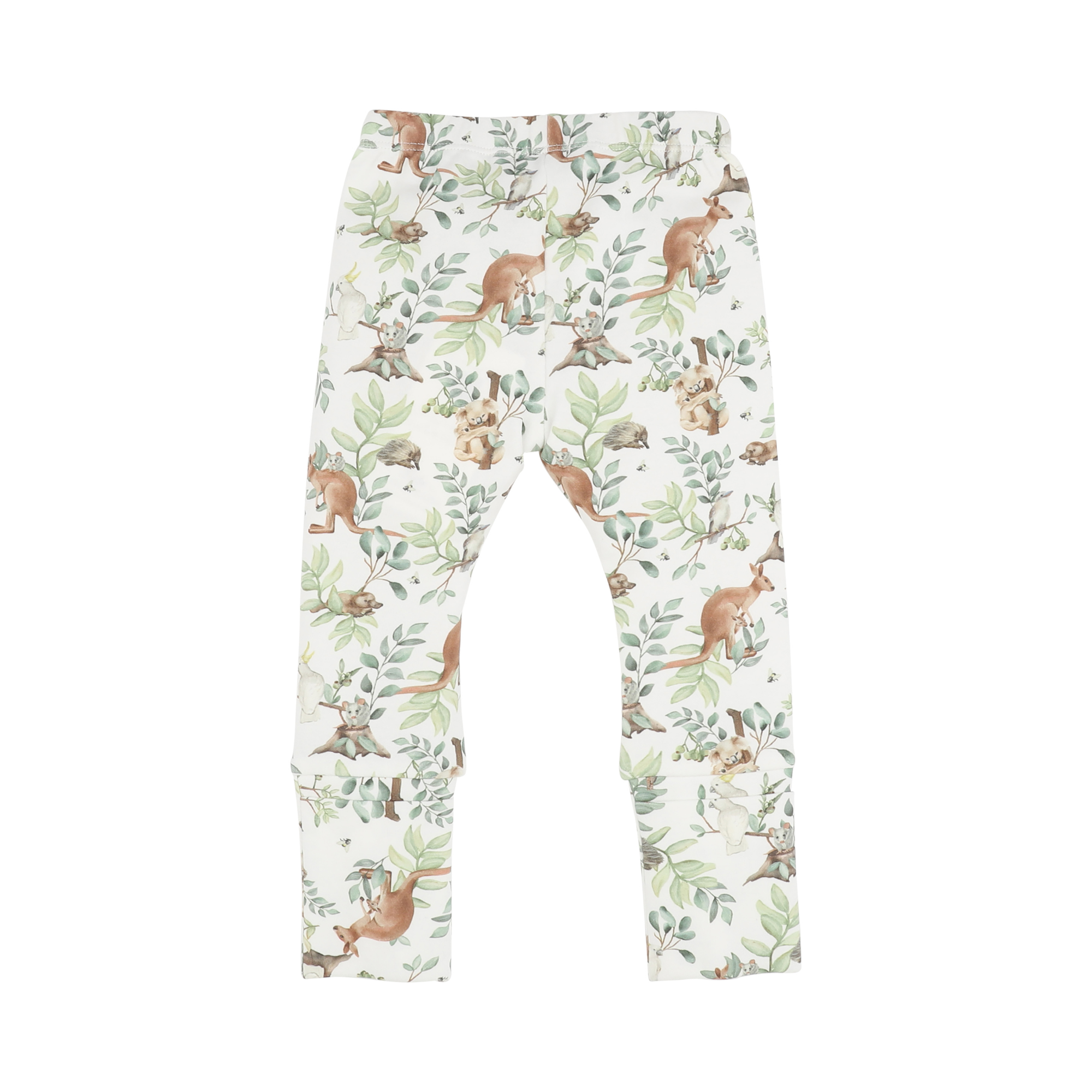 Bebe Charlie organic turn back feet leggings - Charlie print