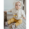 Purebaby Knitted Leggings - Maize  Melange