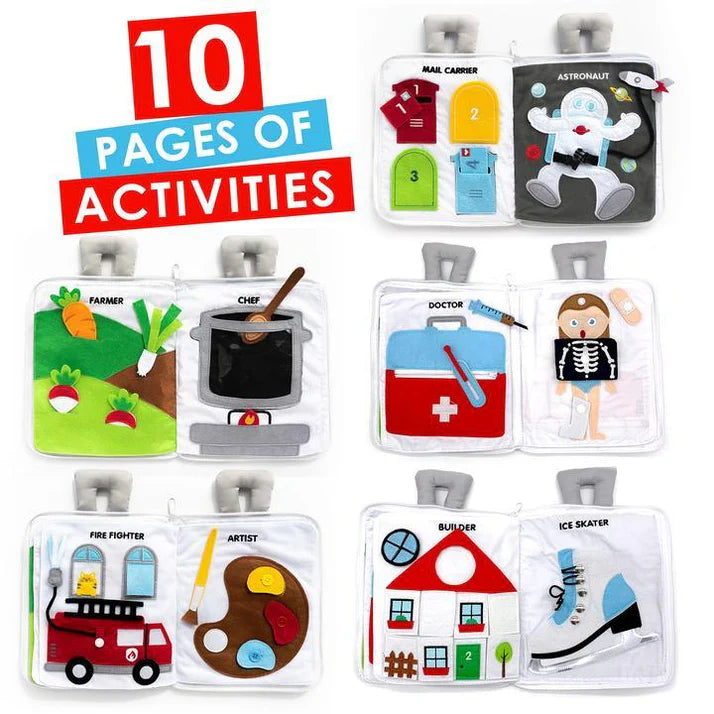 When I Grow Up Fabric Activity Book by Curious Columbus Kids