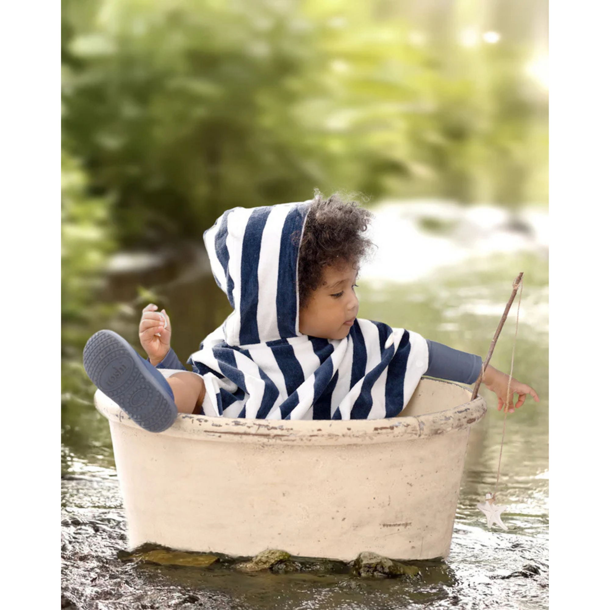 Toshi Hooded Towel Beachcomber - Moonlight