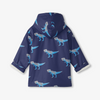 New Pre-Order Hatley T-Rex Attack Sherpa Lined Splash Jacket - Patriot Blue