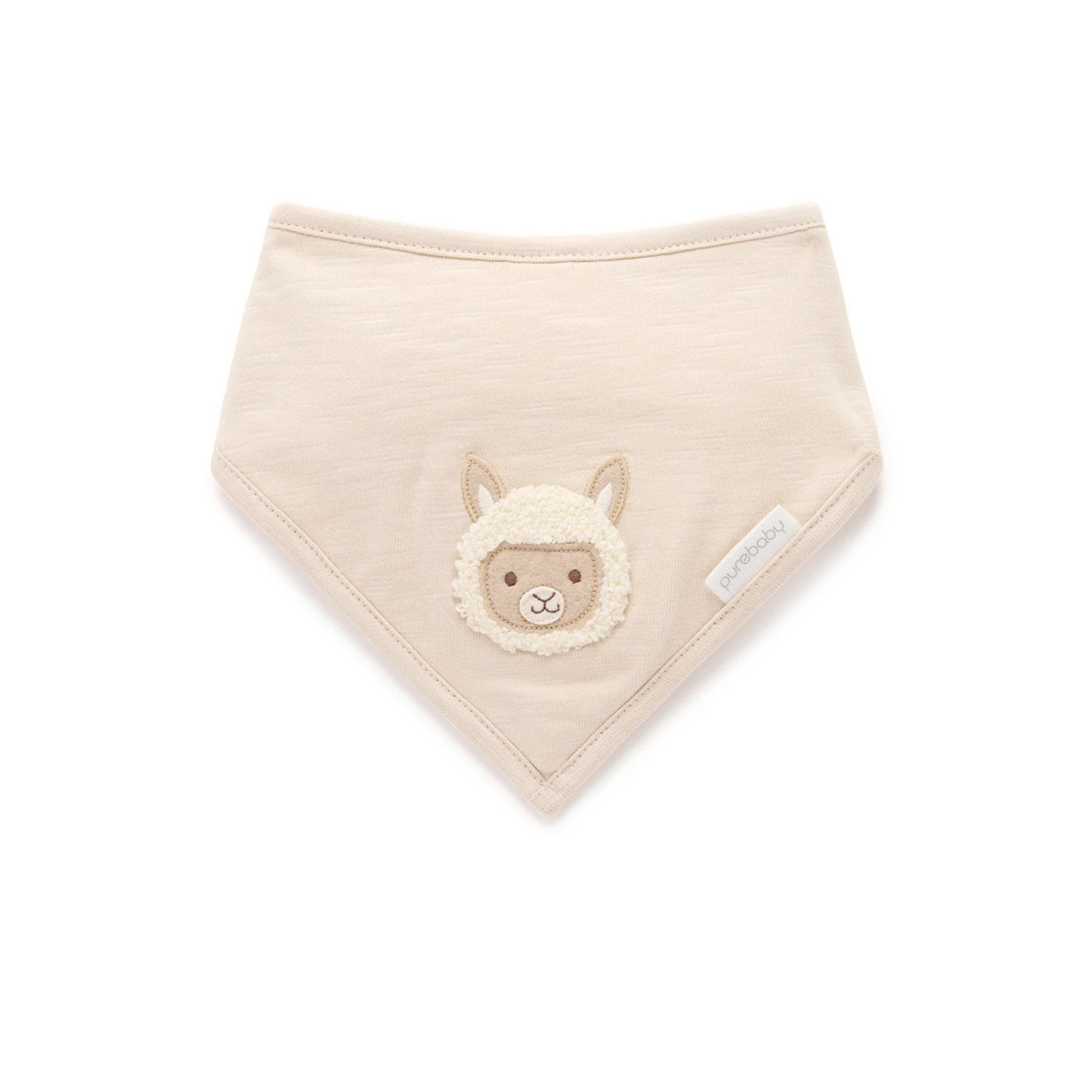 Purebaby Bandana Bib - Sand