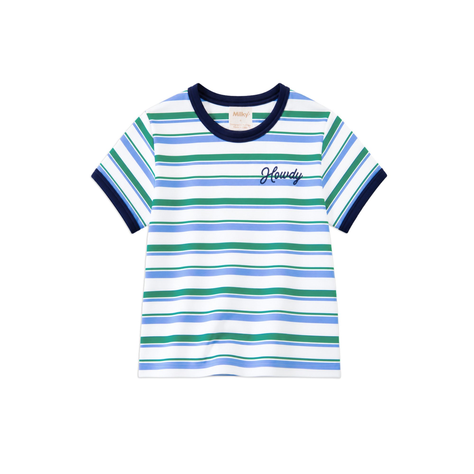 Milky Howdy Stripe Tee