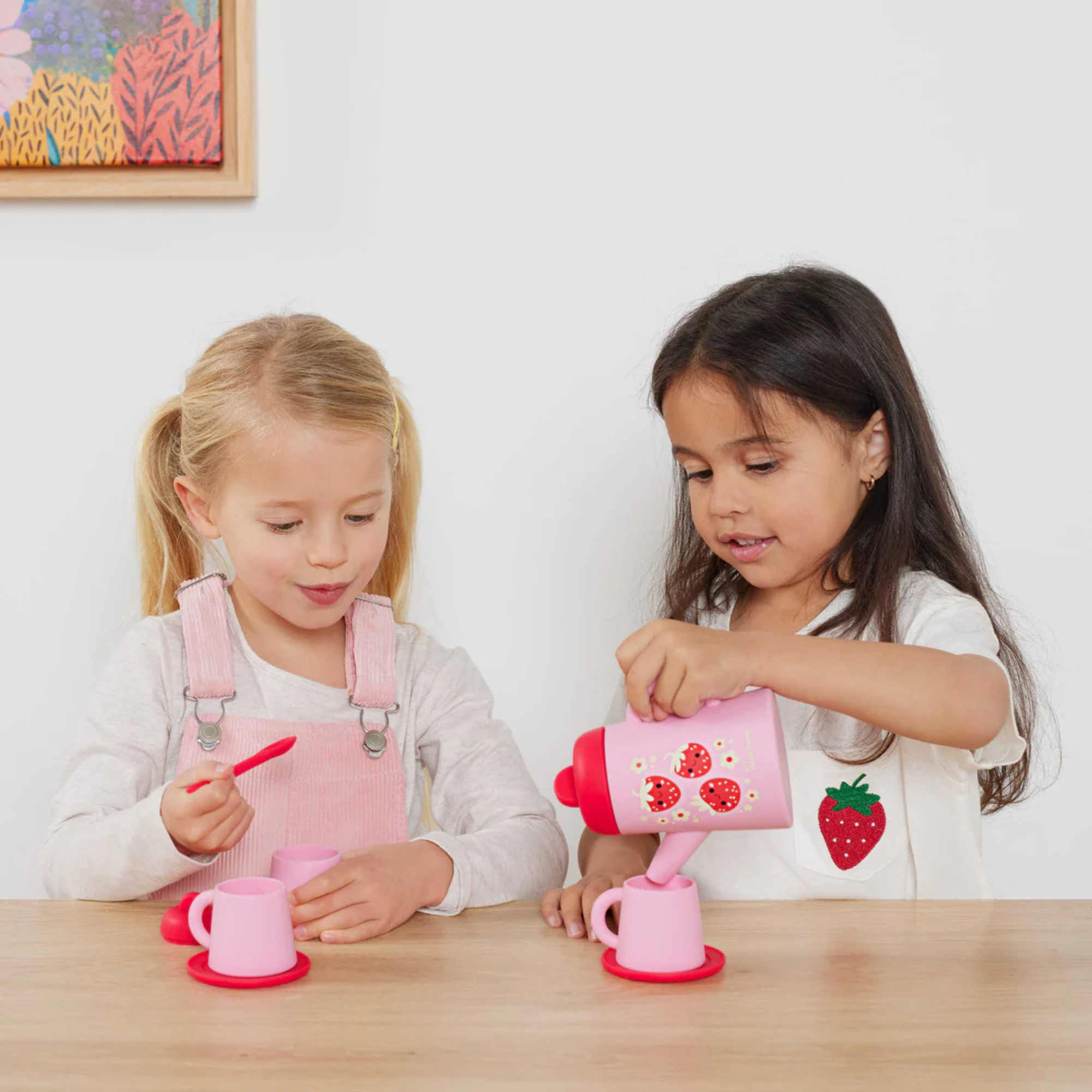 Tiger Tribe Silicone Tea Set - Strawberry Patch